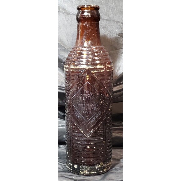 Orange Crush Brown Insulated Glass Bottle 1940s Prichard AL Rare Vintage Soda - Picture 9 of 16